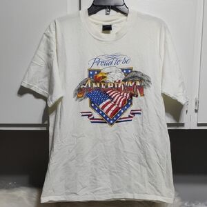 Proud to Be American 1997 New Life Vintage Graphic Tee (A-80)